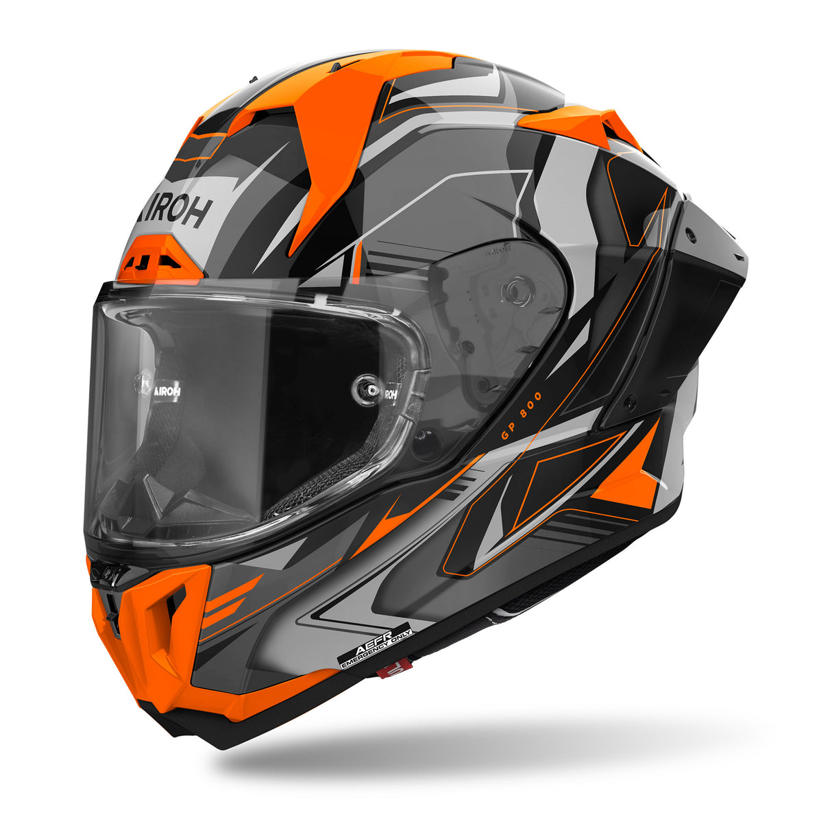 Airoh Helm GP 800 Must schwarz/grau-orange