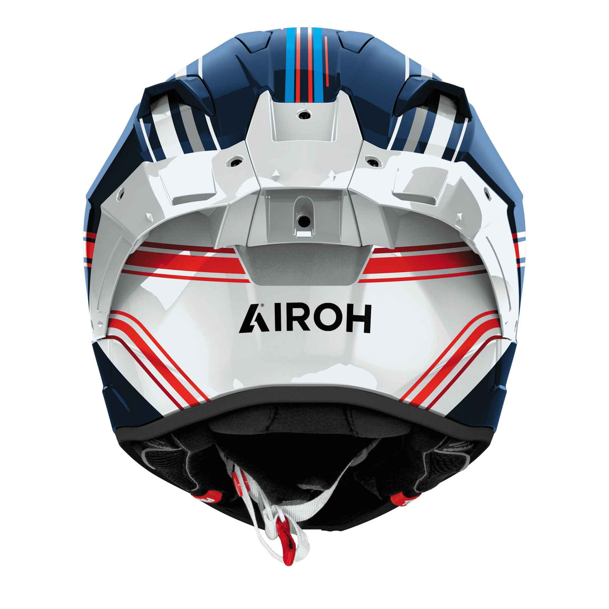 Airoh Helm GP 800 Hurricane weiß/schwarz-blau-rot