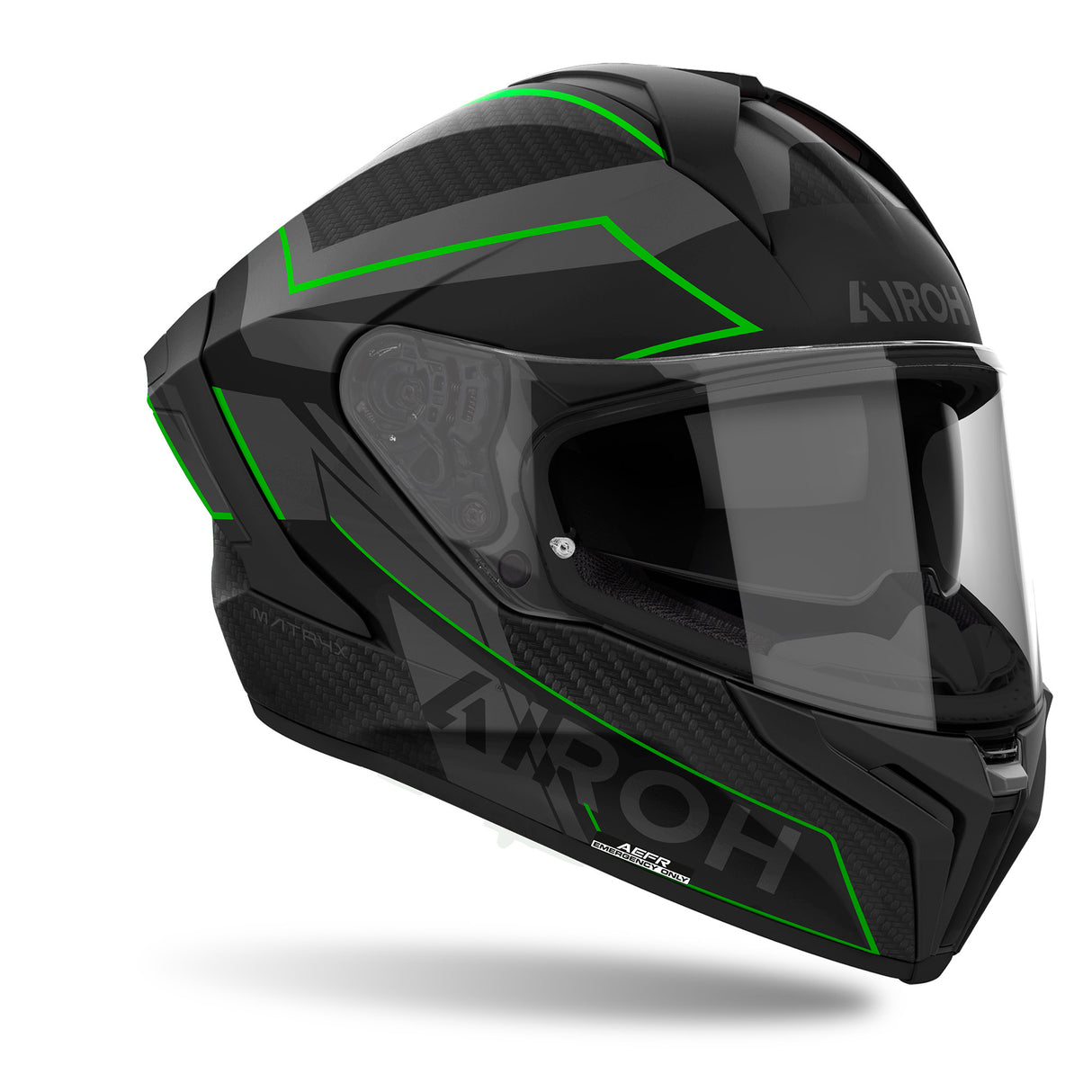 Airoh Helm Matryx Sentinel matt-schwarz/grau-grün