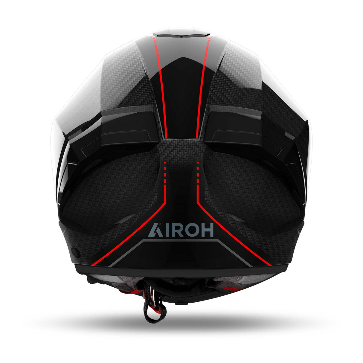 Airoh Helm Matryx Carbon Stylisch schwarz/rot