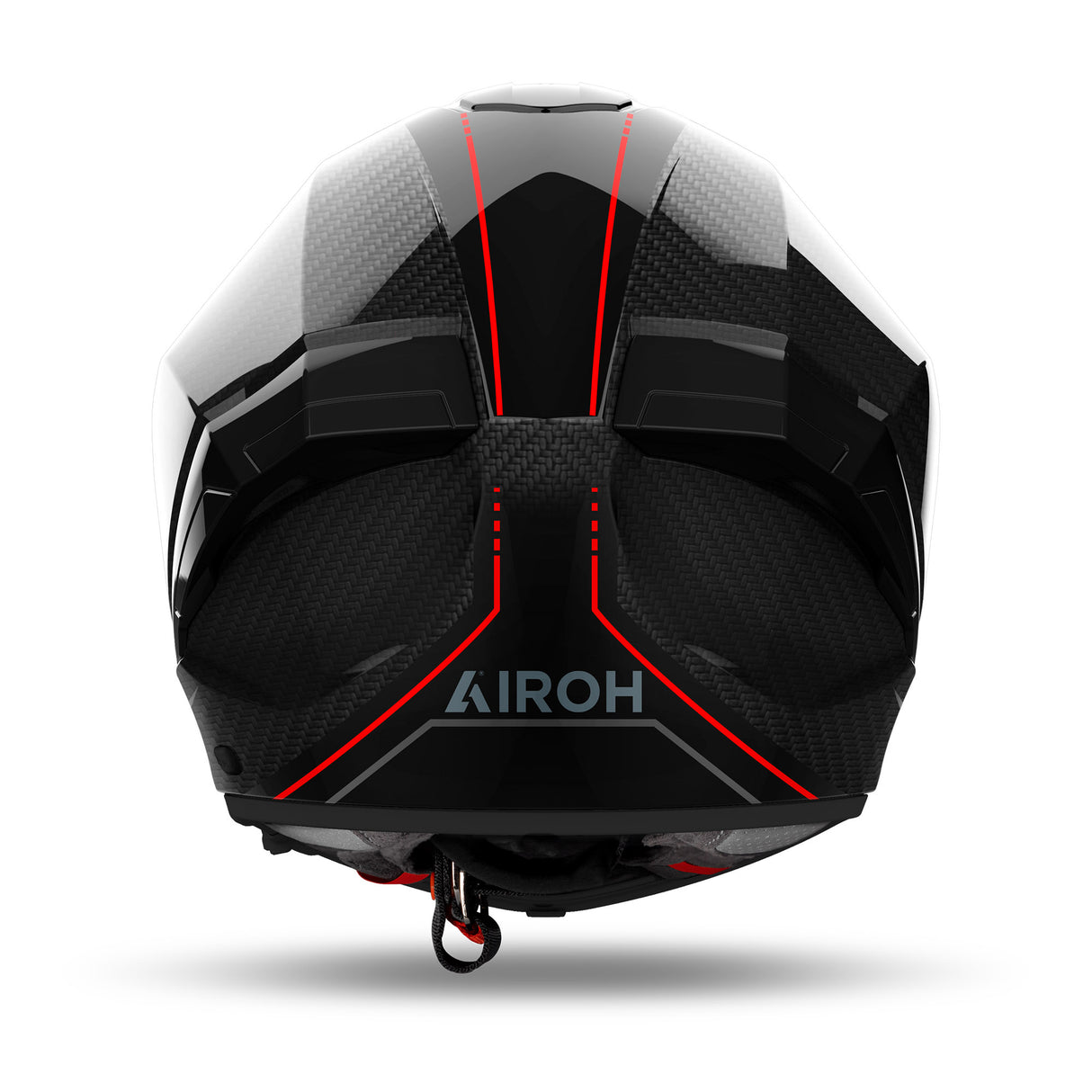 Airoh Helm Matryx Carbon Stylisch schwarz/rot