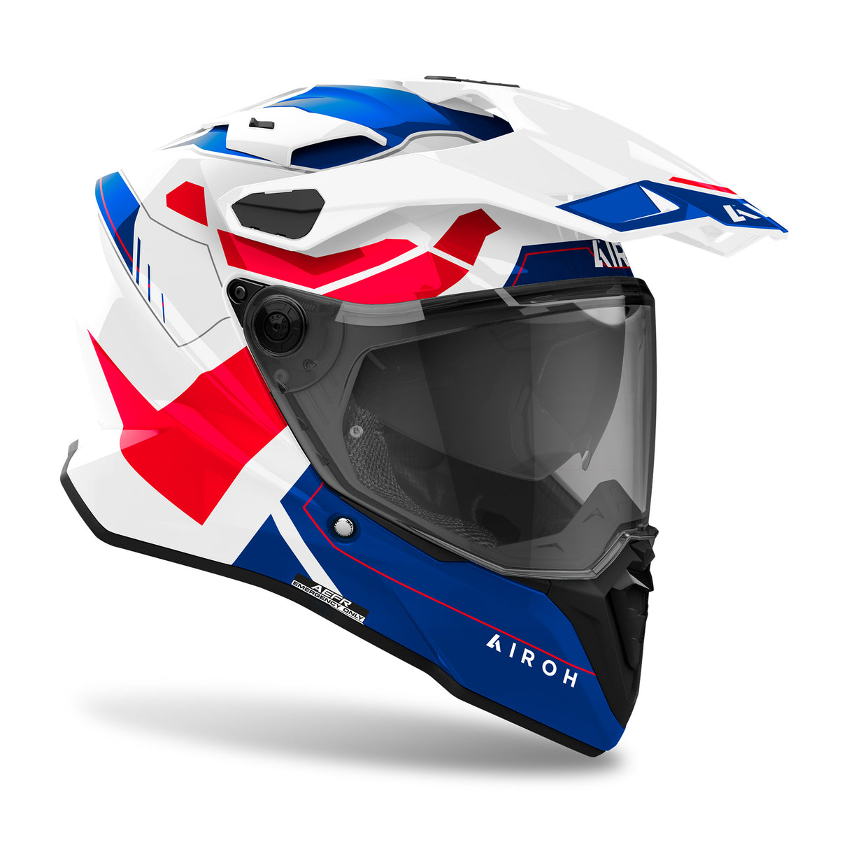 Airoh Helm Commander 2 Reveal weiß/blau-rot