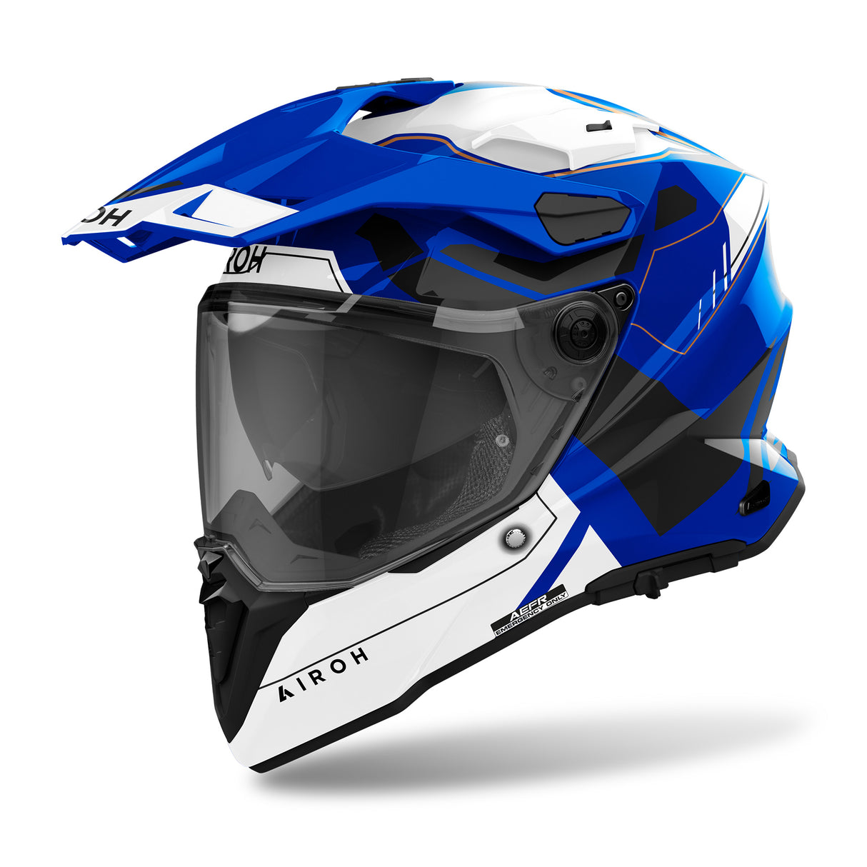 Airoh Helm Commander 2 Reveal blau/weiß-schwarz