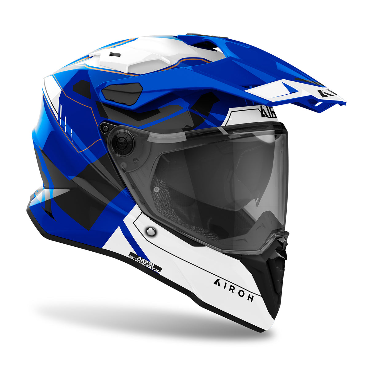 Airoh Helm Commander 2 Reveal blau/weiß-schwarz