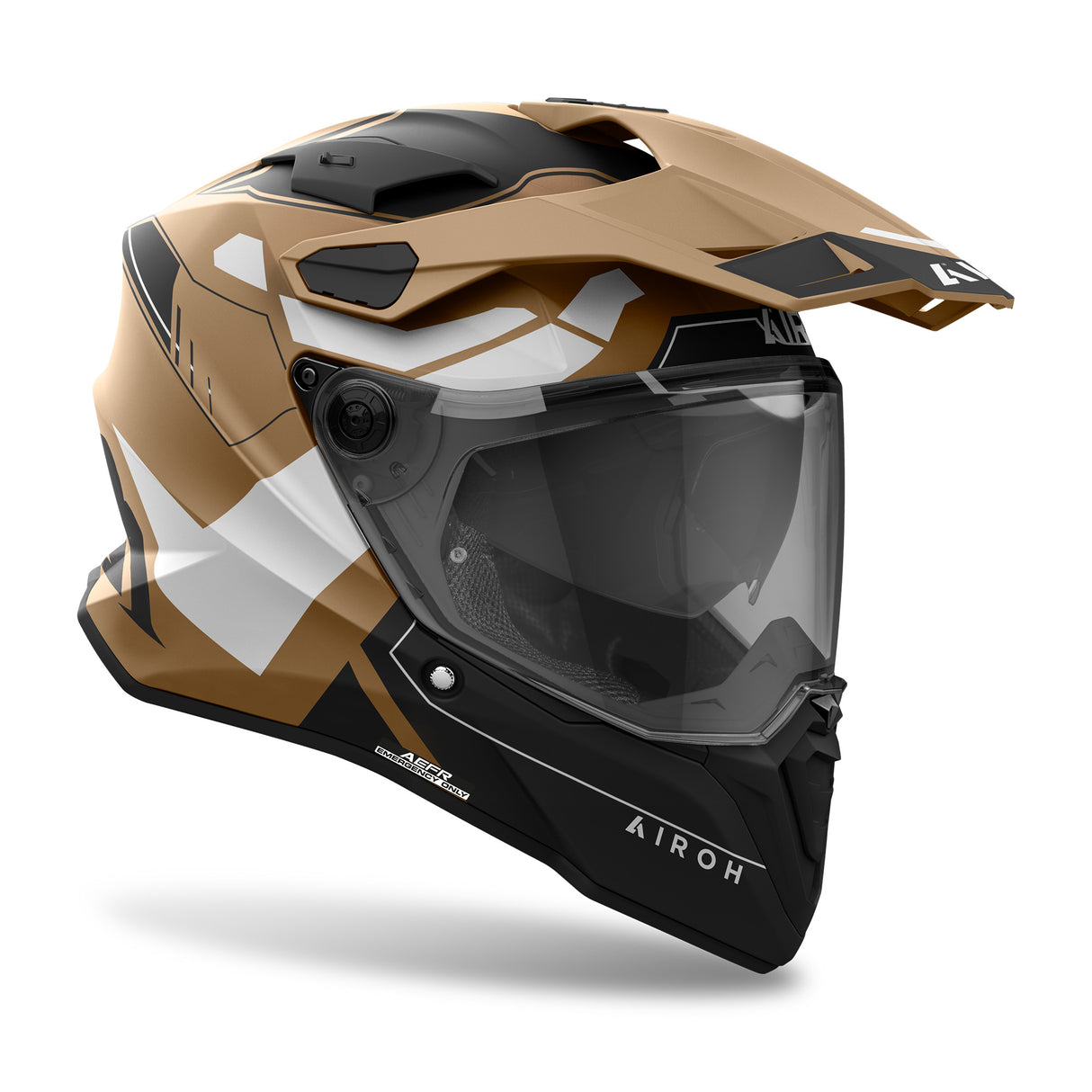 Airoh Helm Commander 2 Reveal matt-sand/schwarz-weiß