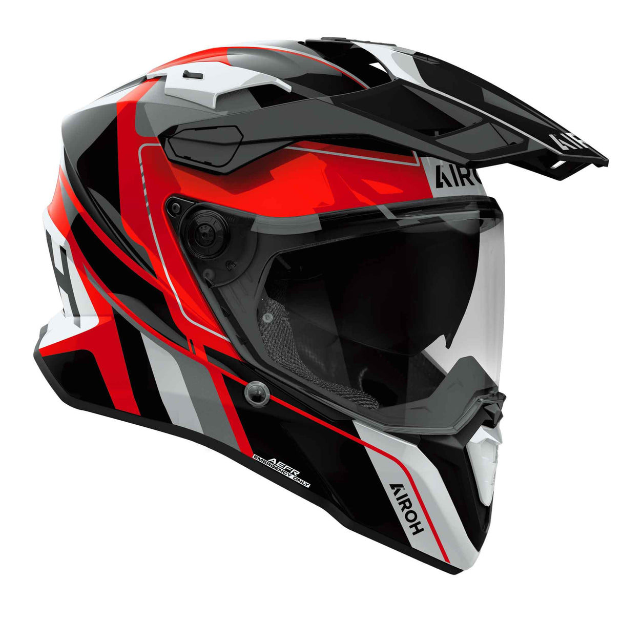 Airoh Helm Commander 2 Skip schwarz/weiß-rot