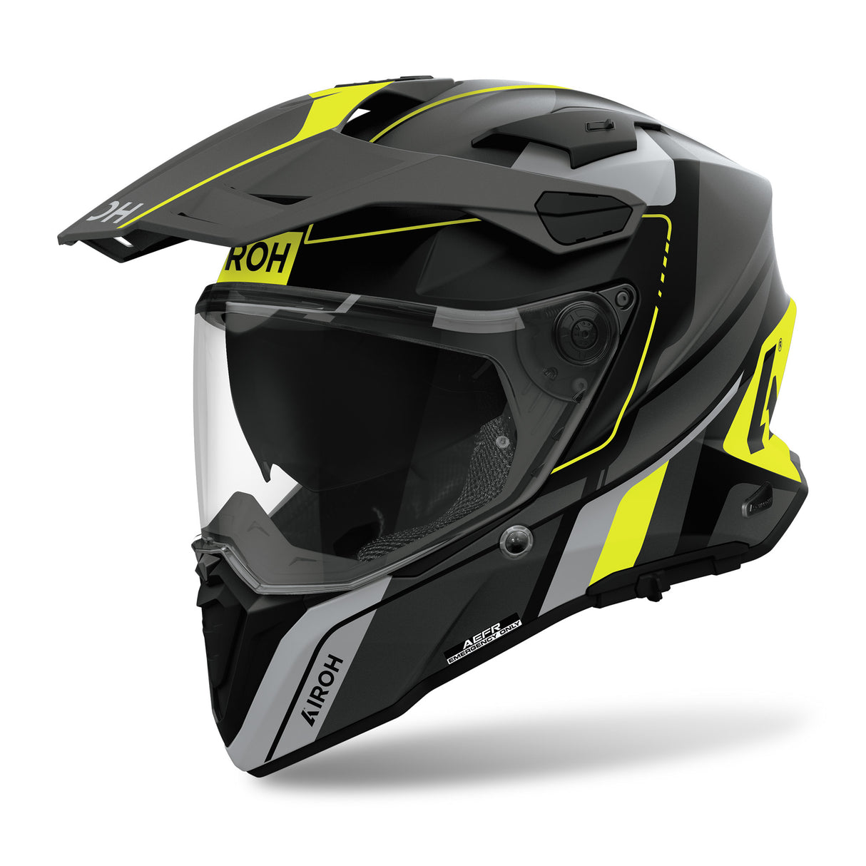 Airoh Helm Commander 2 Skip matt-schwarz/grau-fluo-gelb