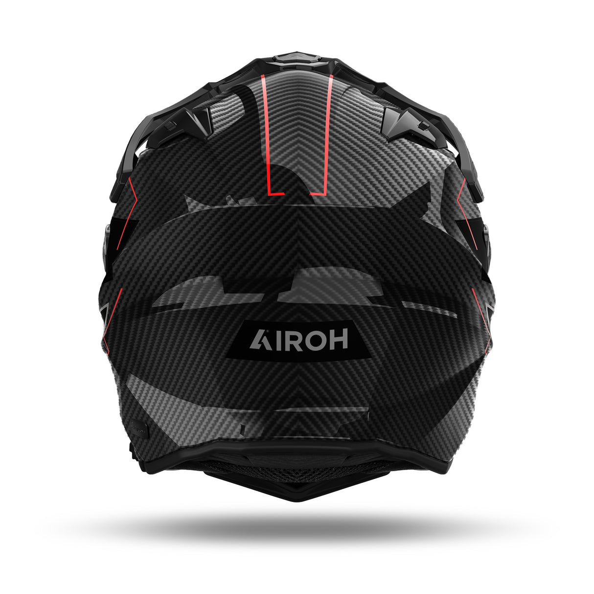 Airoh Helm Commander 2 Carbon Stylish schwarz/rot