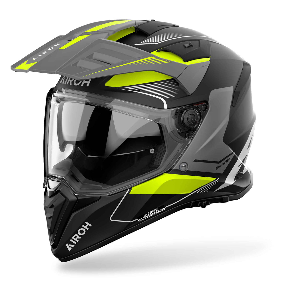 Airoh Helm Bandit Tune matt-schwarz/grau-fluo-gelb