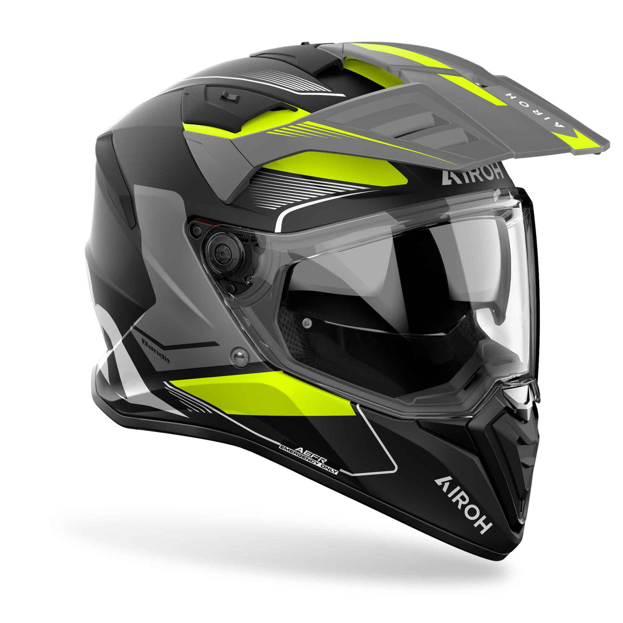 Airoh Helm Bandit Tune matt-schwarz/grau-fluo-gelb