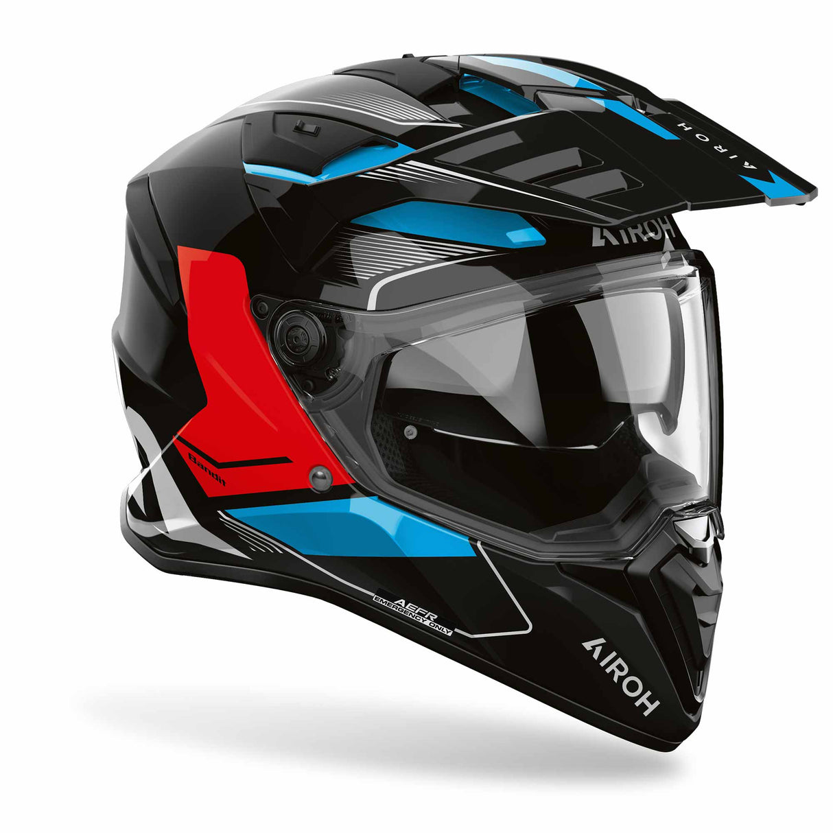 Airoh Helm Bandit Tune schwarz/blau-rot
