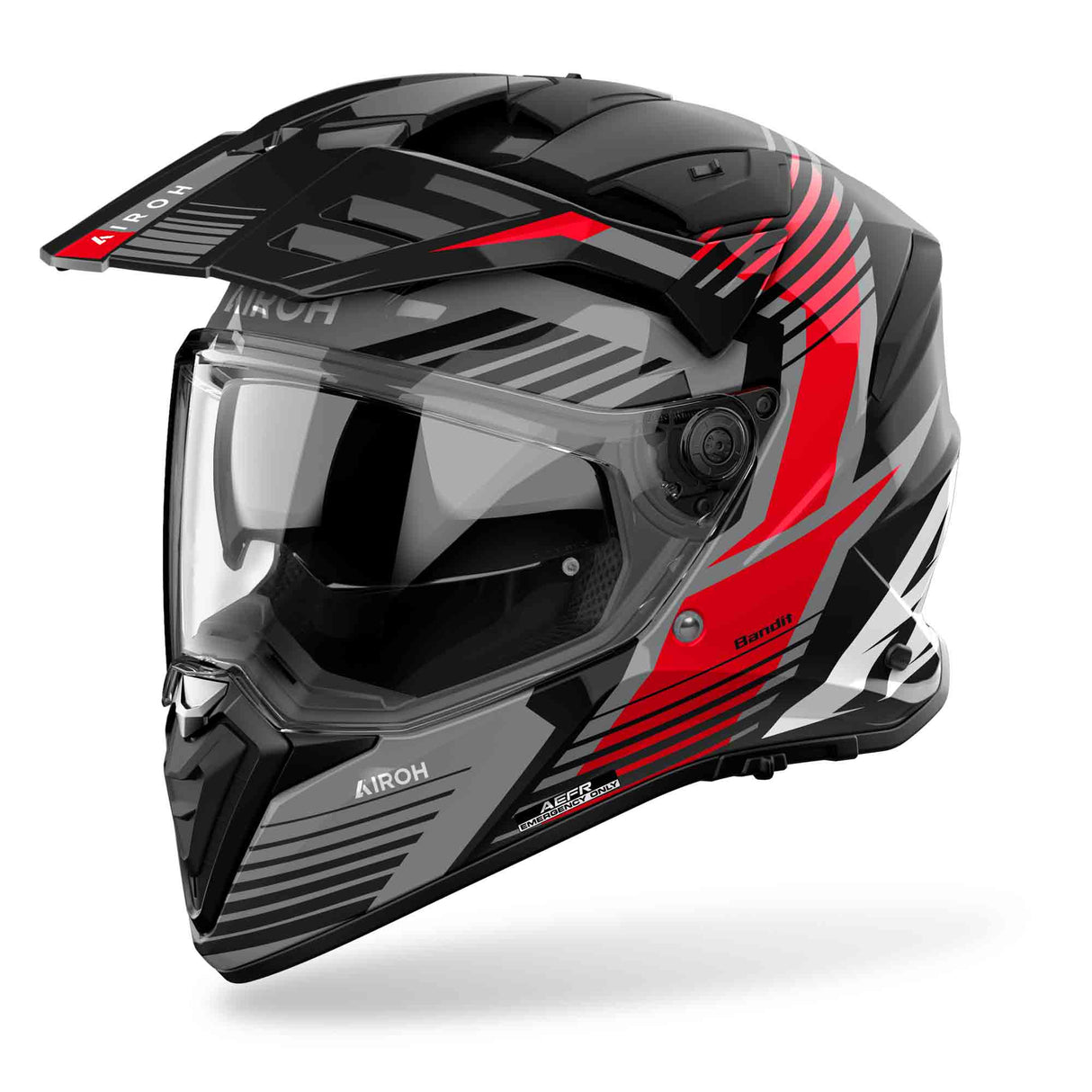 Airoh Helm Bandit Spicy schwarz/grau-rot