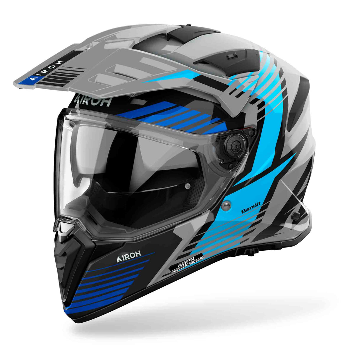 Airoh Helm Bandit Spicy grau/schwarz-blau