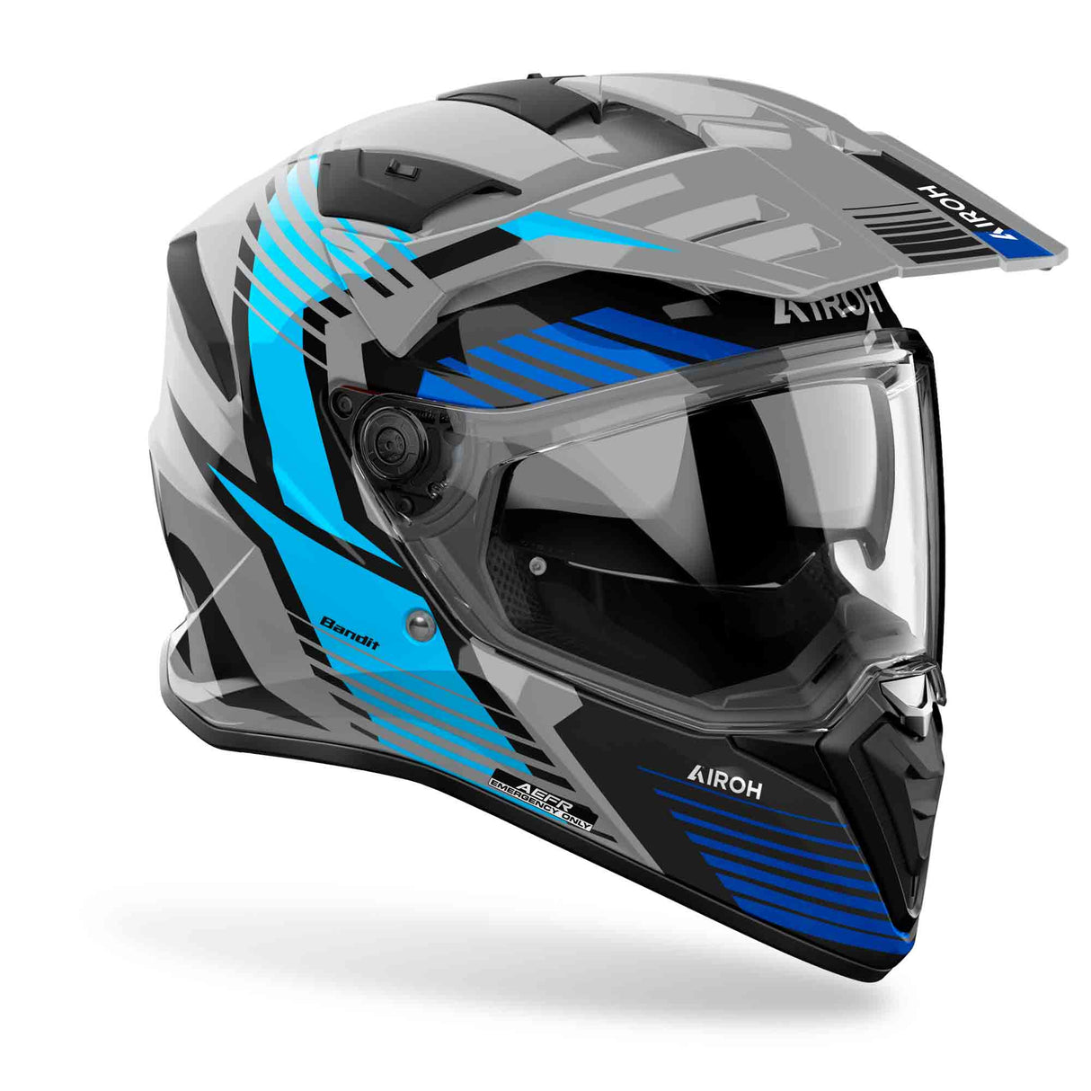 Airoh Helm Bandit Spicy grau/schwarz-blau