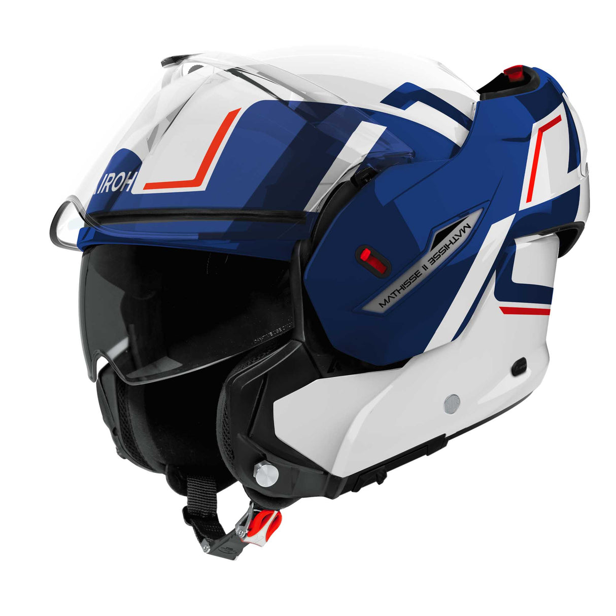Airoh Helm Mathisse II Genius weiß/blau-rot