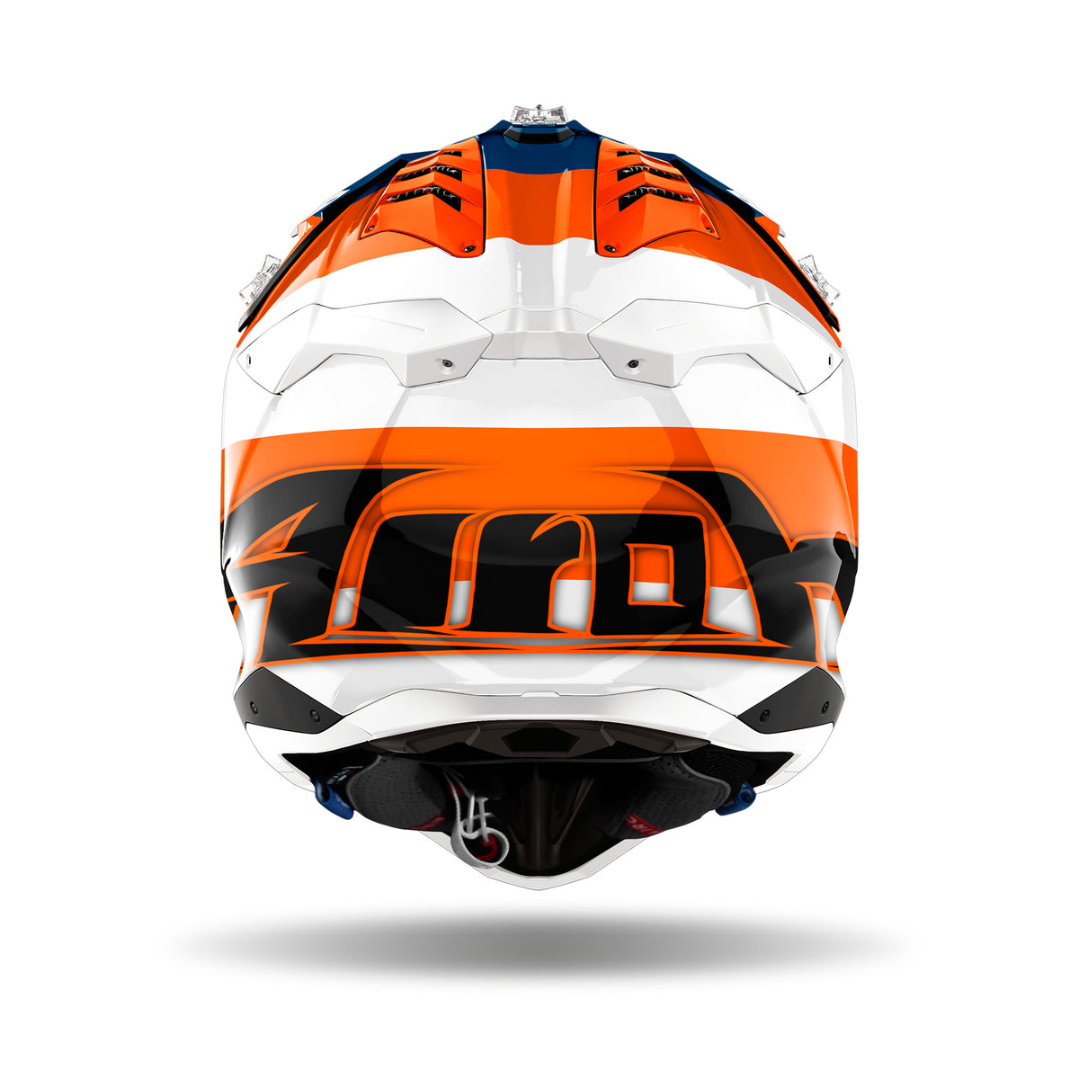 Airoh Helm Aviator 3 Monarch weiß/orange-blau