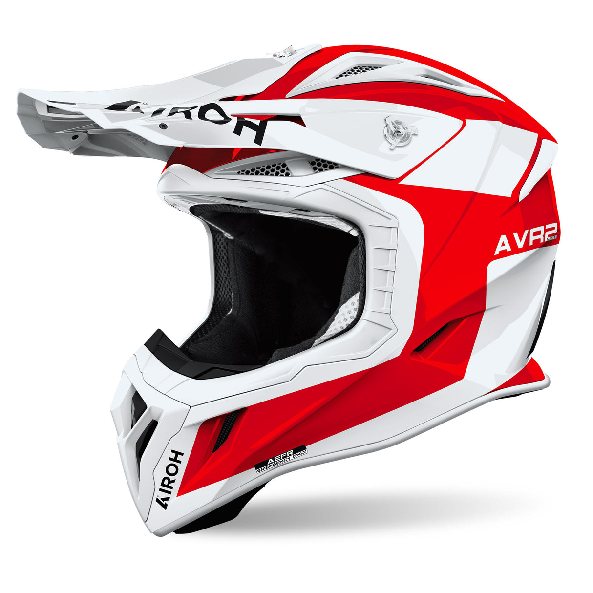 Airoh Helm Aviator Ace 2 Iron weiß/rot