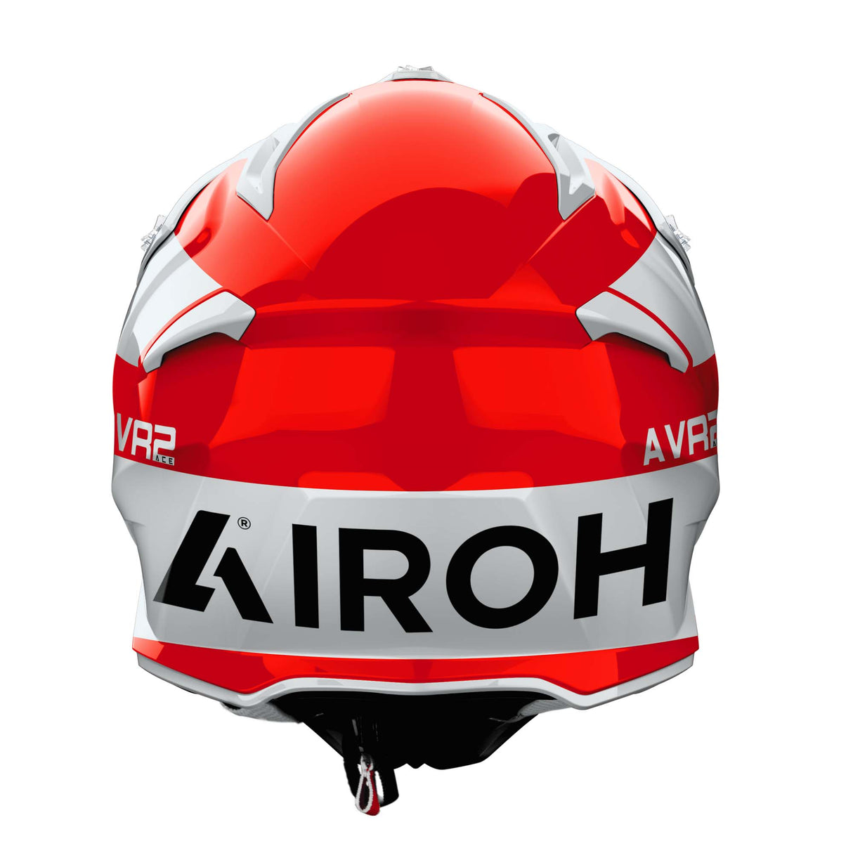 Airoh Helm Aviator Ace 2 Iron weiß/rot