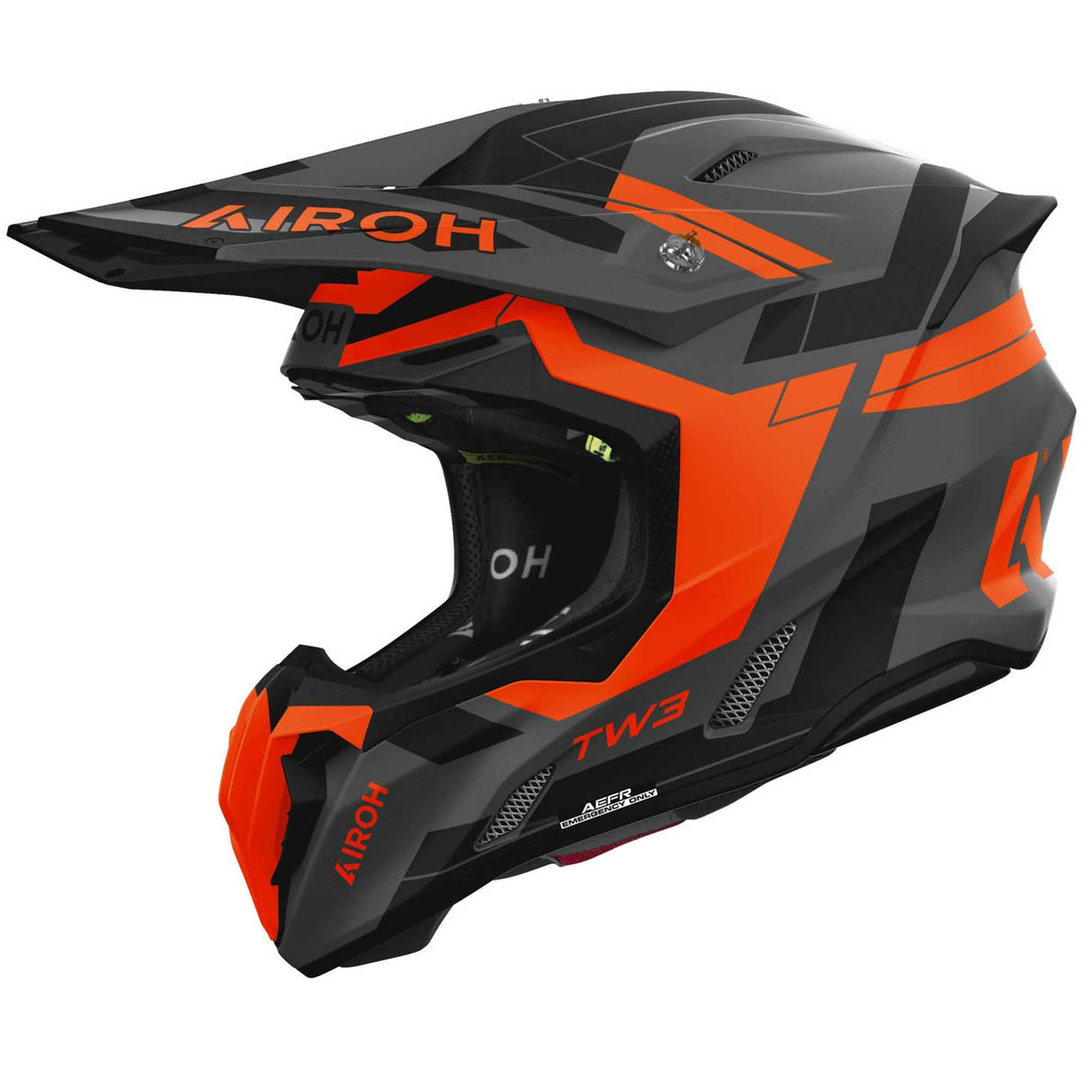 Airoh Helm Twist 3 Dynasty matt-grau/schwarz-fluo-orange