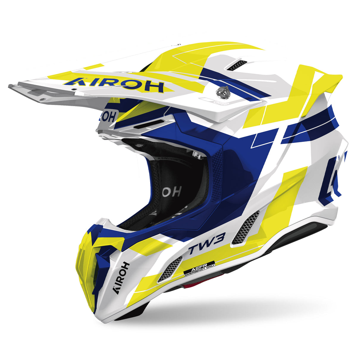 Airoh Helm Twist 3 Dynasty weiß/blau-fluo-gelb