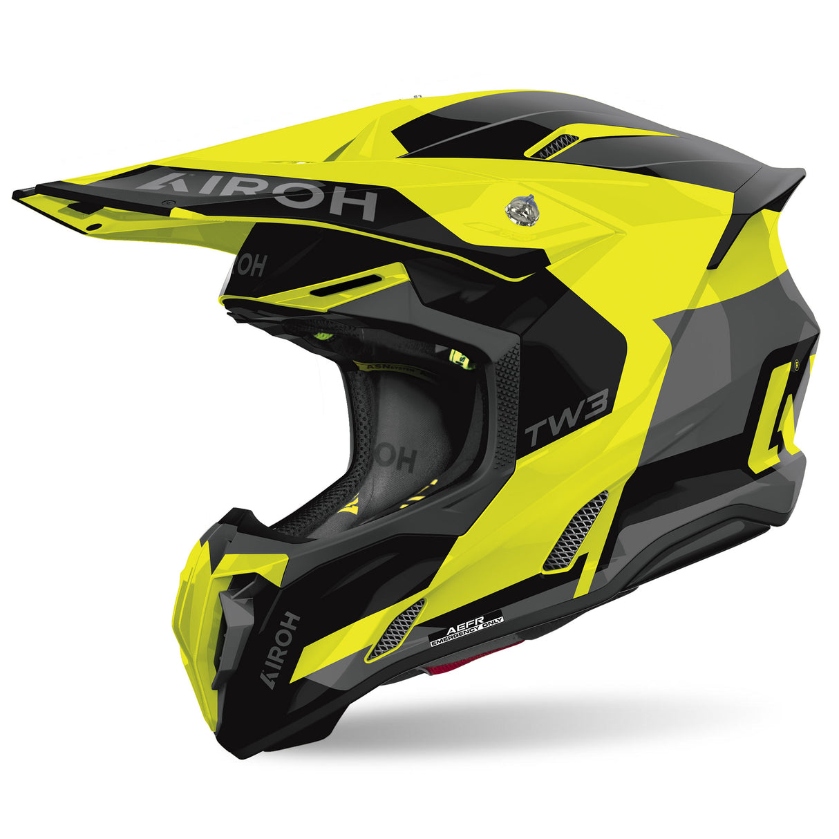 Airoh Helm Twist 3 Fancy schwarz/grau-fluo-gelb