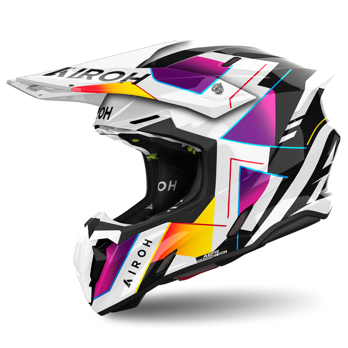 Airoh Helm Twist 3 Rainbow weiß/schwarz-multi