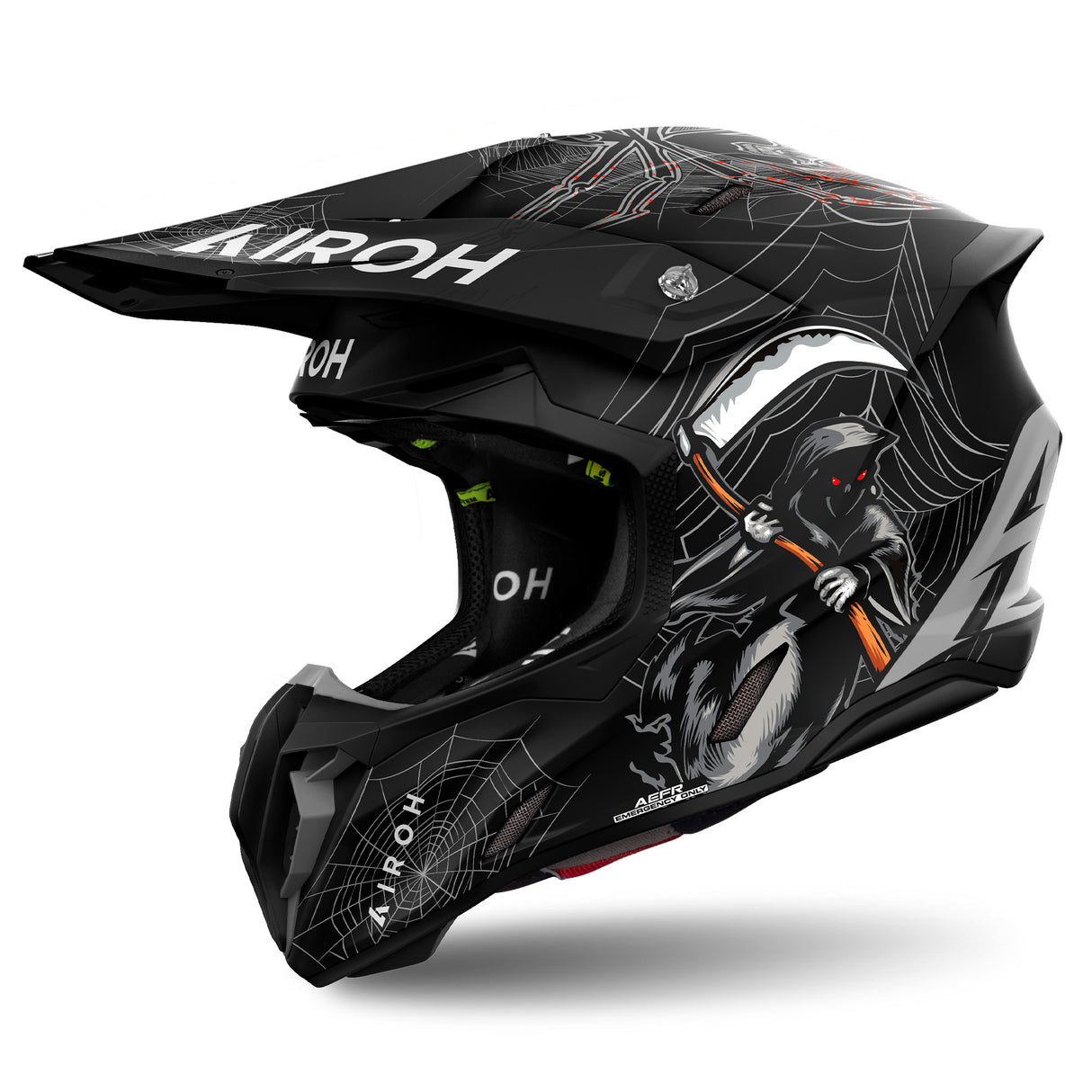 Airoh Helm Twist 3 Arcade matt-schwarz/grau-rot