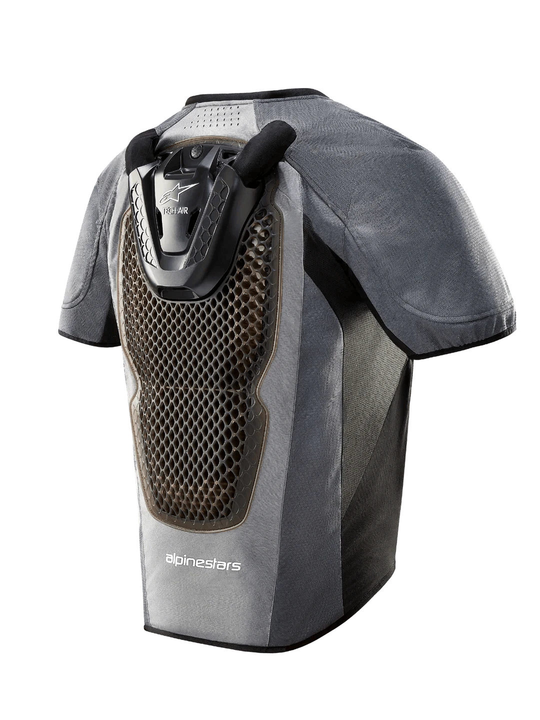 Alpinestars Tech Air 5 Airbag-System in Airbagbekleidung, zeigt das tragbare Airbagmodul und die Schutzbekleidung.