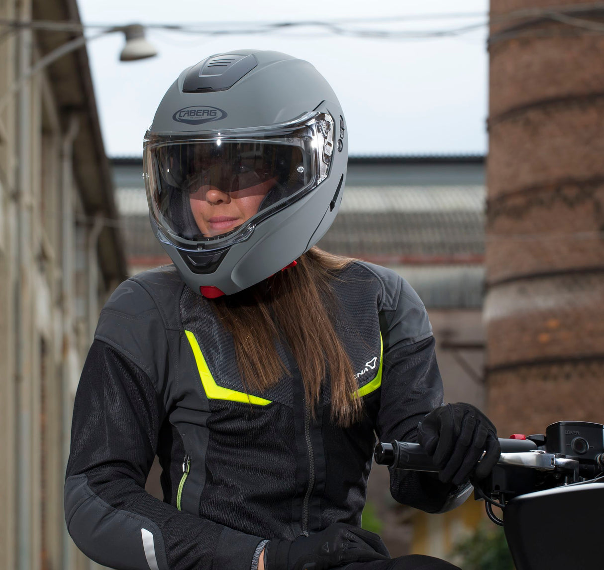 Caberg Helm Horus X matt-grau Kamo