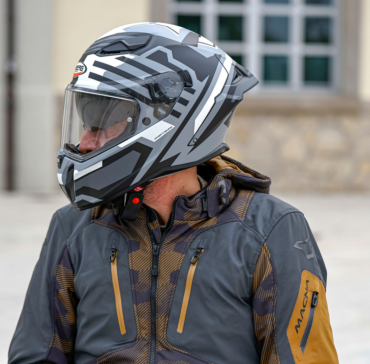 Caberg Helm Drift Evo II Horizon matt-grau/schwarz-weiß
