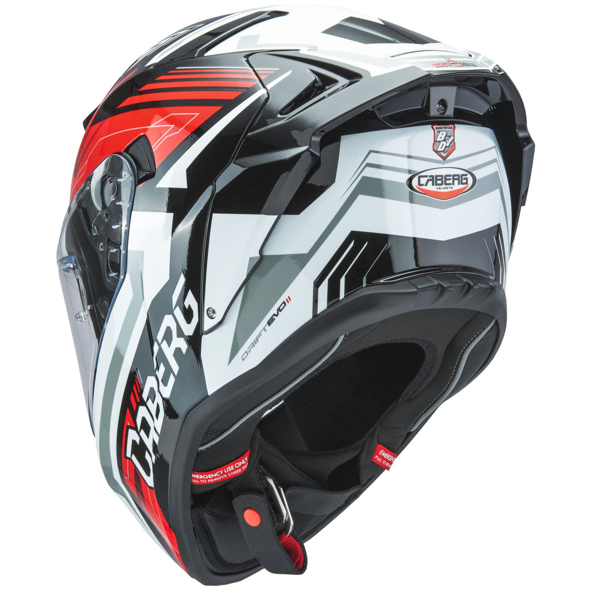 Caberg Helm Drift Evo II Jarama schwarz/weiß-rot