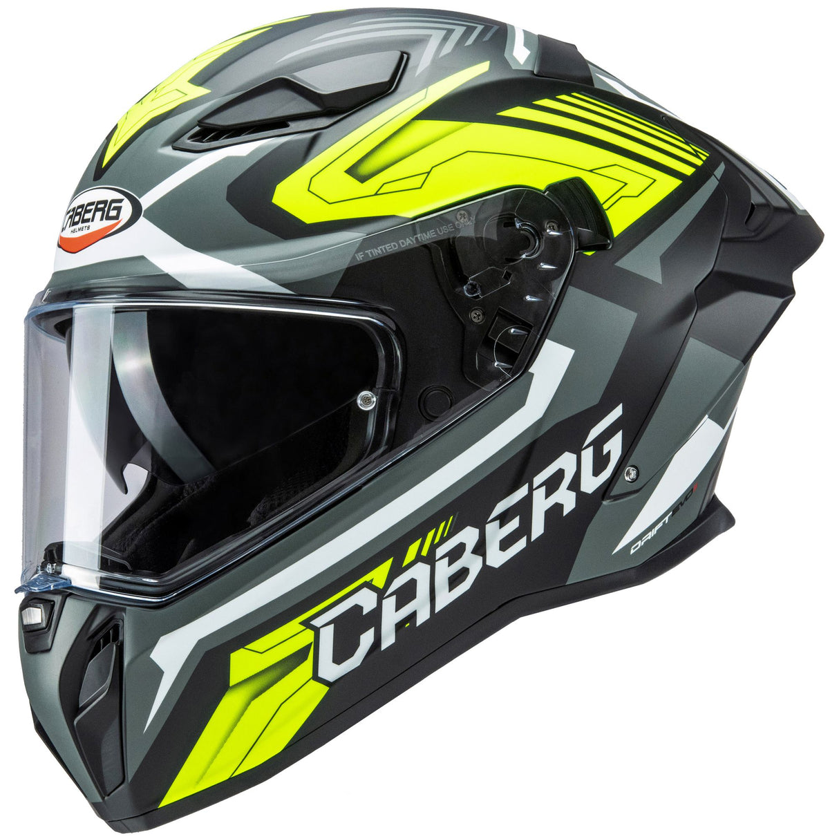 Caberg Helm Drift Evo II Jarama matt-schwarz/grau-fluo-gelb