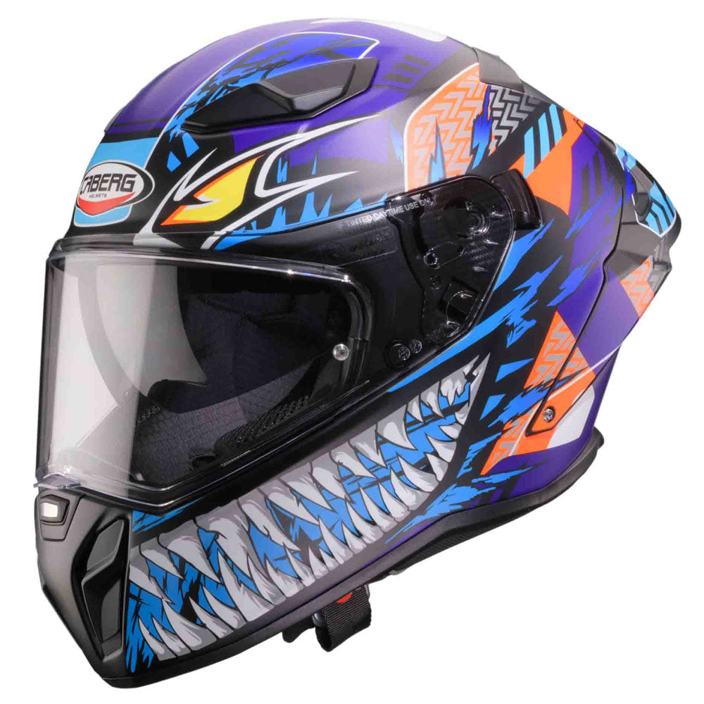 Caberg Helm Drift Evo II Nobo matt-schwarz/blau-lila-fluo-orange
