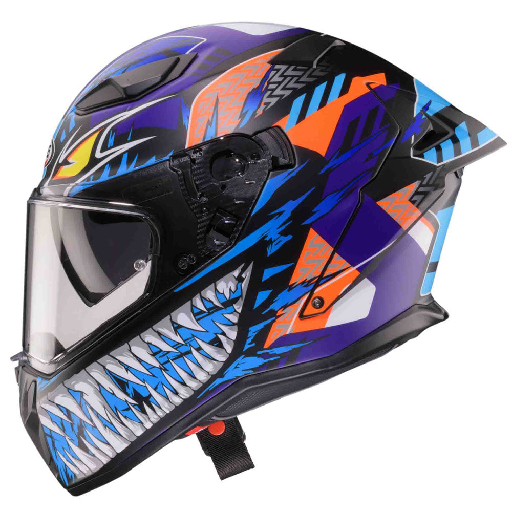 Caberg Helm Drift Evo II Nobo matt-schwarz/blau-lila-fluo-orange