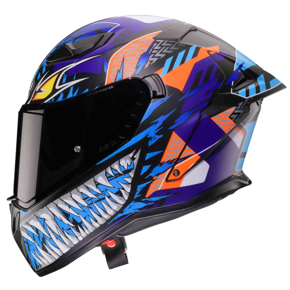Caberg Helm Drift Evo II Nobo matt-schwarz/blau-lila-fluo-orange