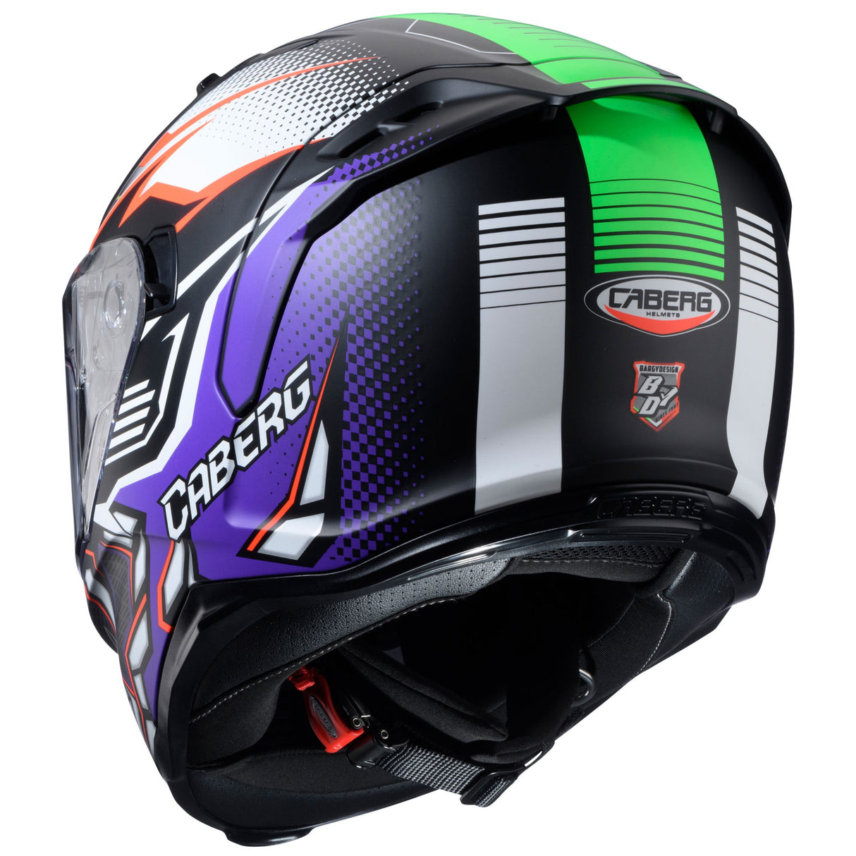 Caberg Helm Avalon X Gurkha matt-schwarz/orange-grün-lila