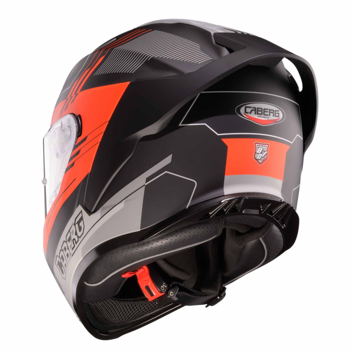 Caberg Helm Roxter Colt matt-schwarz/grau-fluo-rot