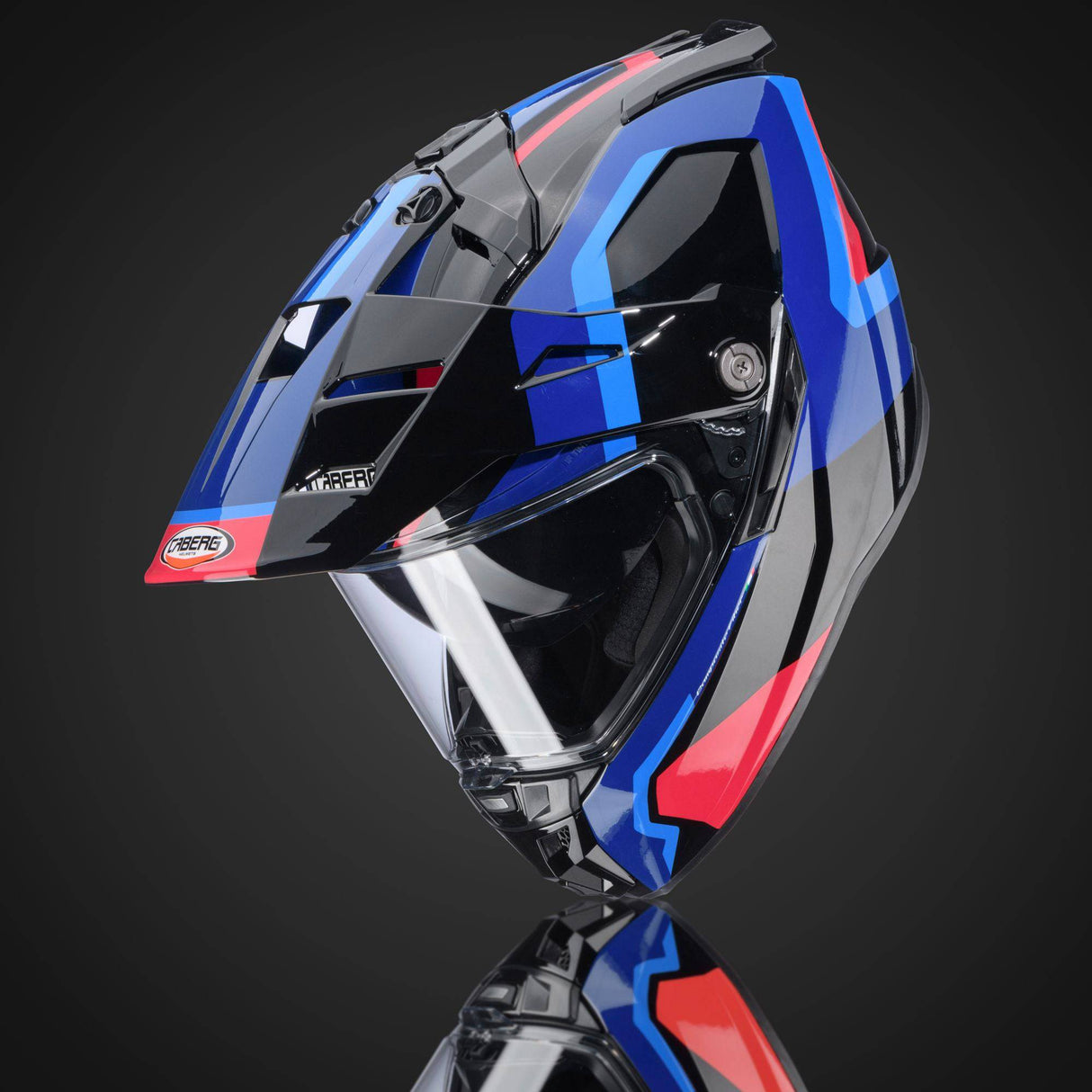 Caberg Helm Tanami Scram schwarz/blau-rot