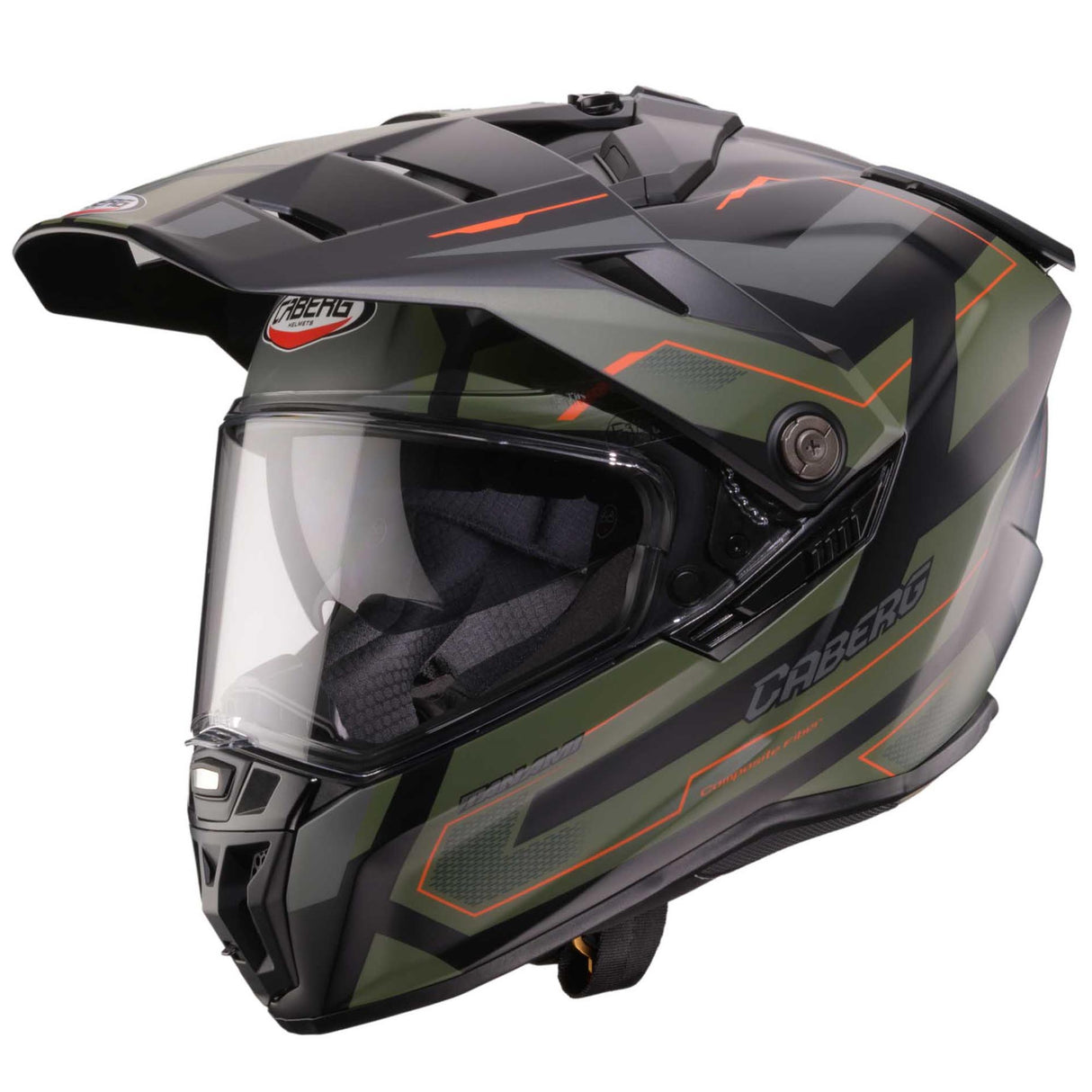 Caberg Helm Tanami Ranger matt-schwarz/military grün-grau