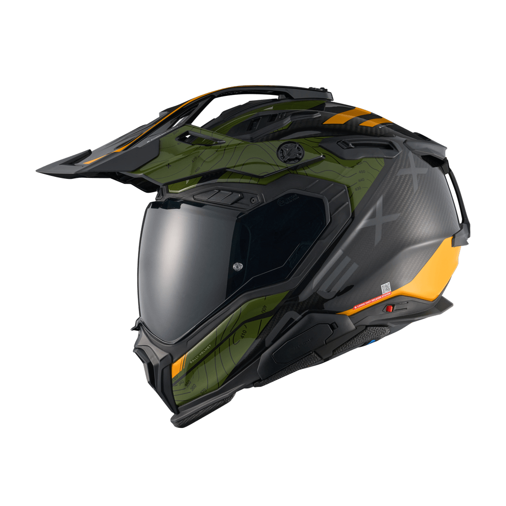 NEXX Helm X.WED3 FURKA CARBON Grün.Gelb