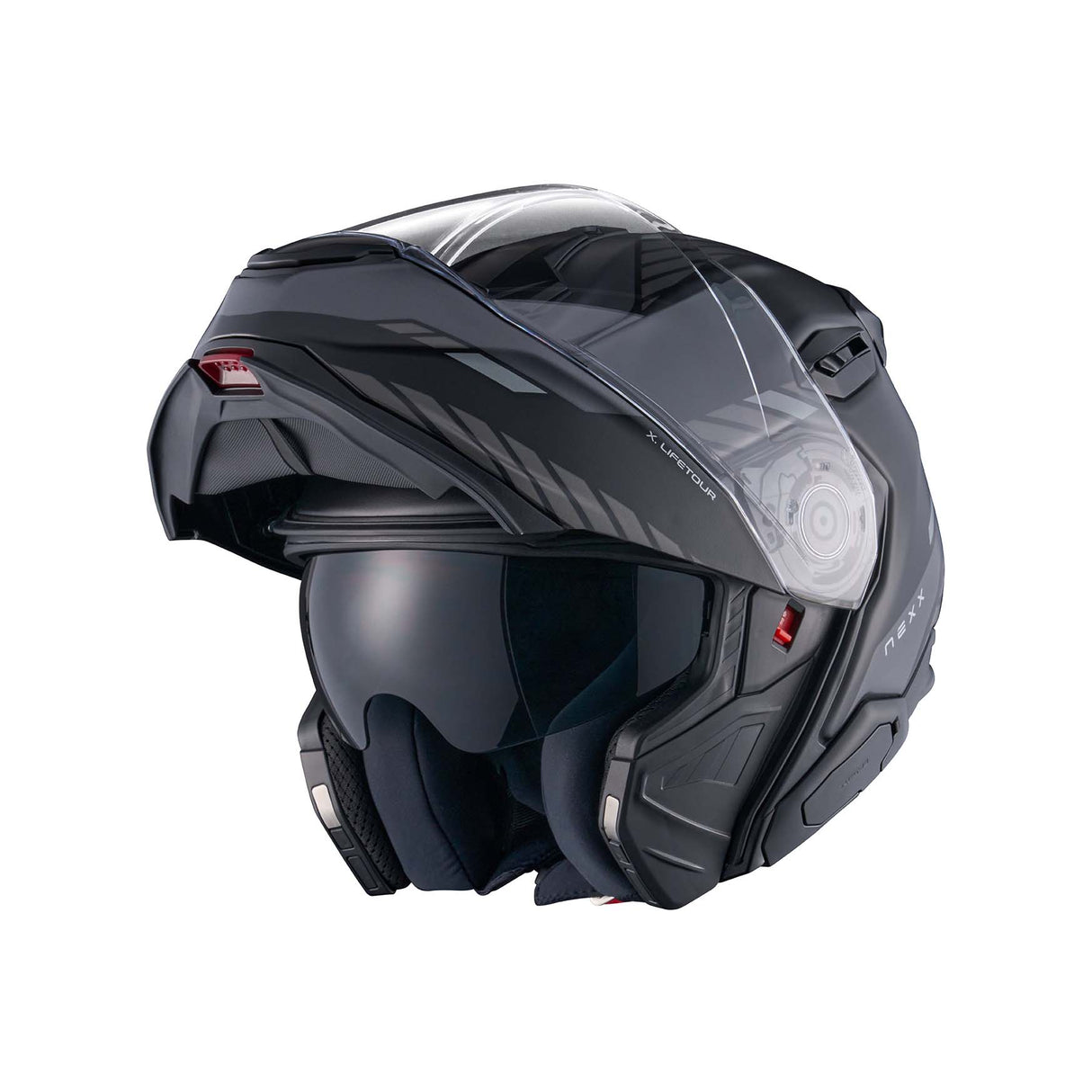 NEXX Helm X.LIFETOUR GLOBE Schwarz.Grau Matt