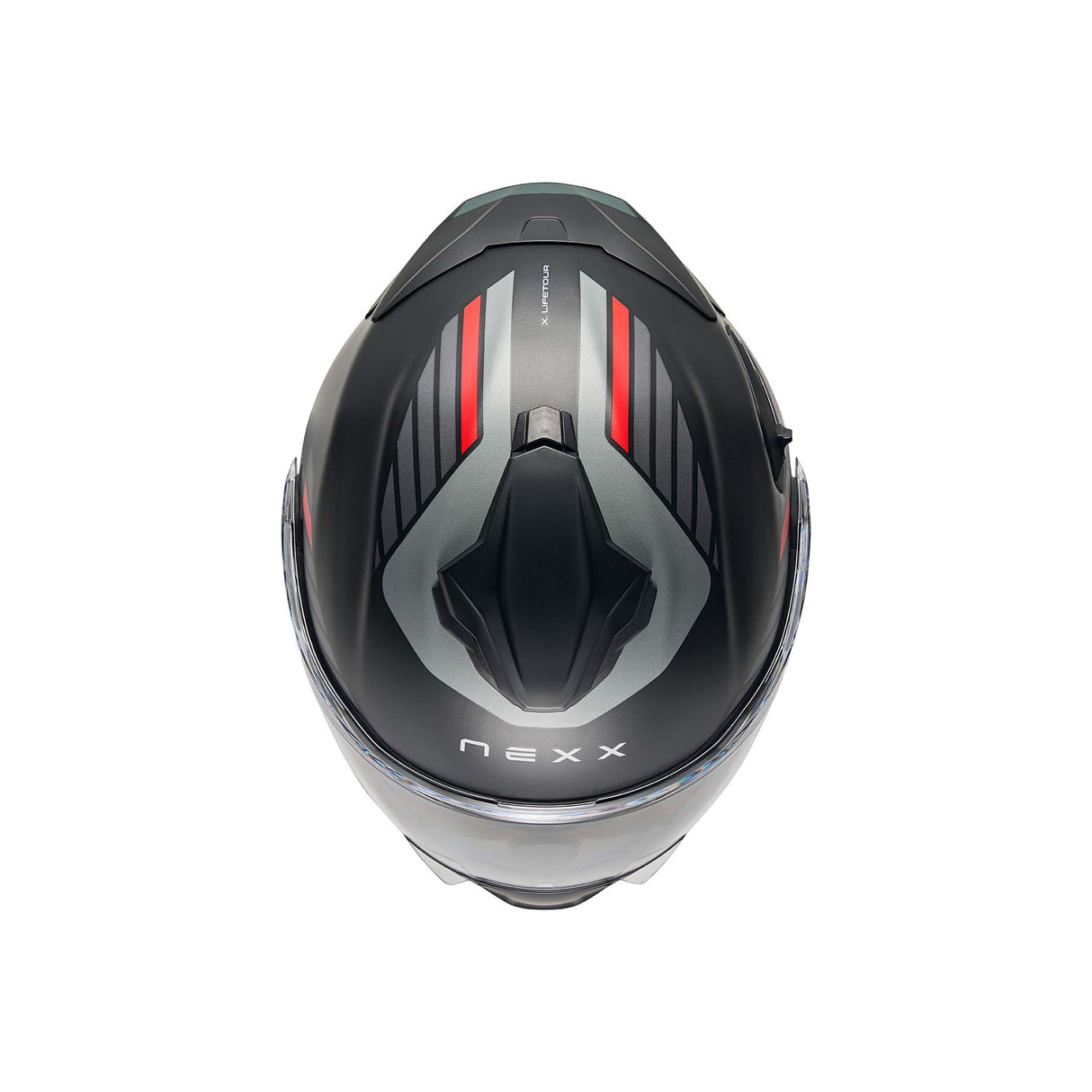 NEXX Helm X.LIFETOUR GLOBE Schwarz.Rot Matt