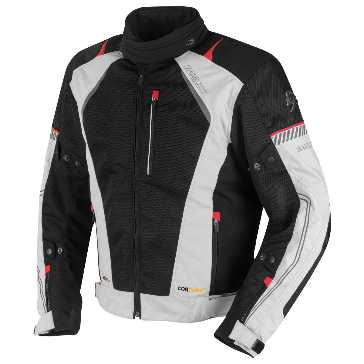 Germot Mesh Jacke X-Air Evo Pro Herren, hellgrau/schwarz