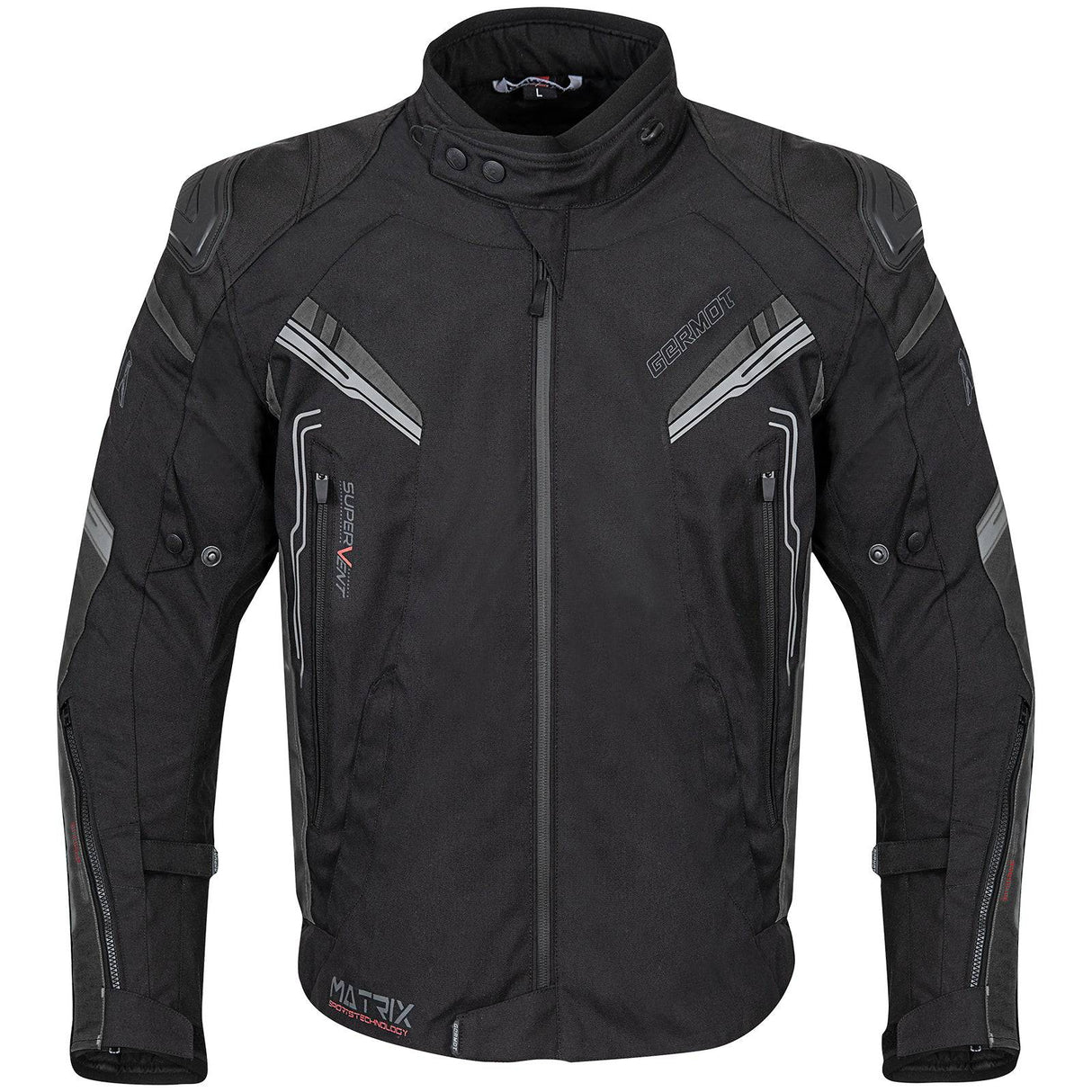 Germot Textiljacke Matrix Herren, schwarz/grau