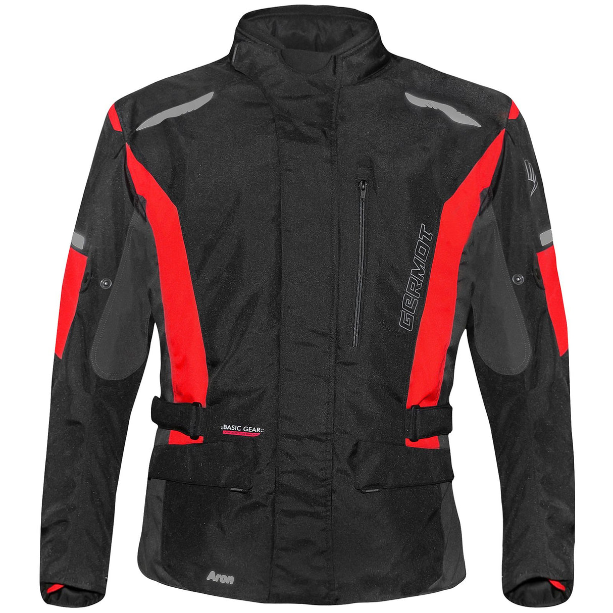 Germot Textiljacke Aron Herren, schwarz/rot