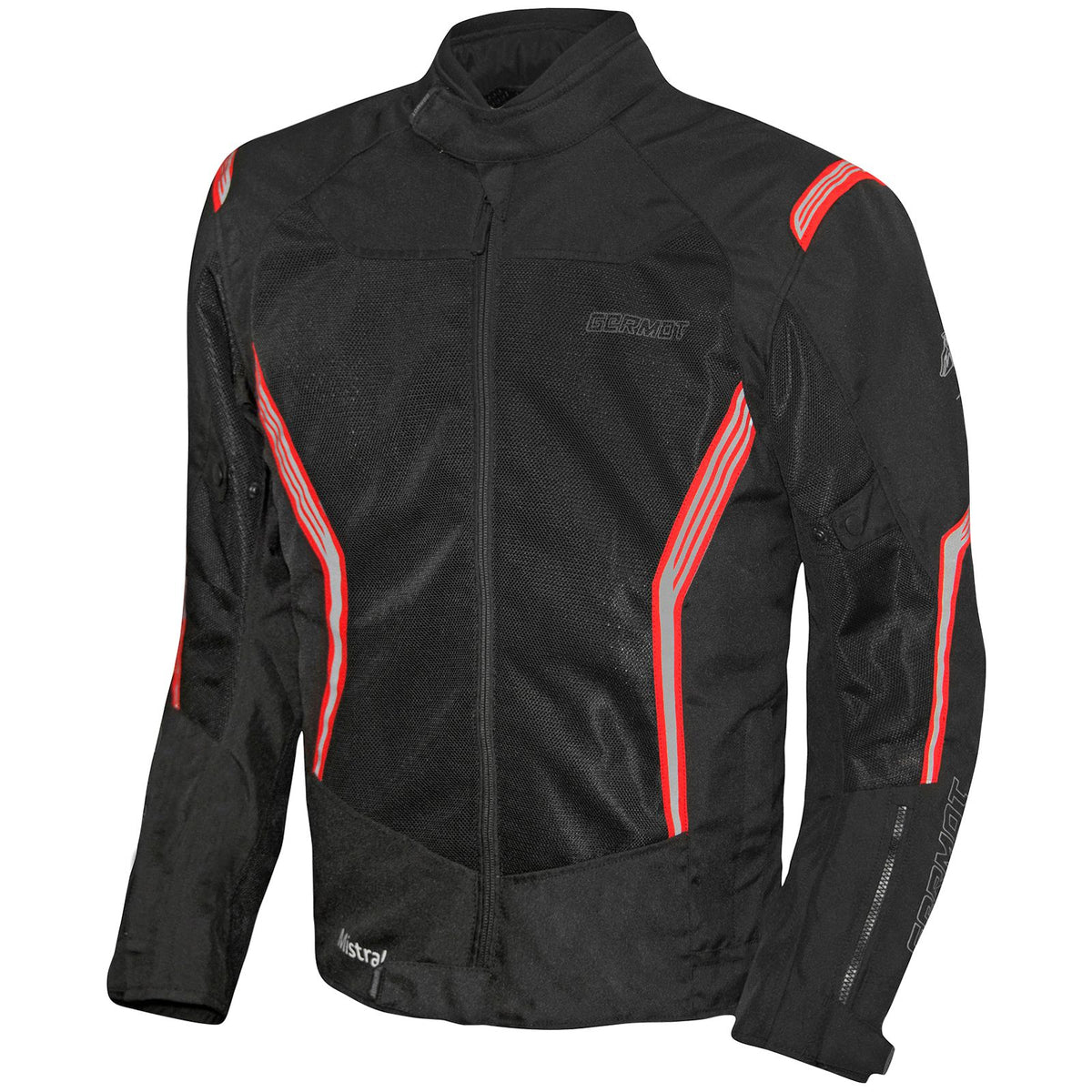 Germot Textiljacke Mistral Herren, schwarz/rot