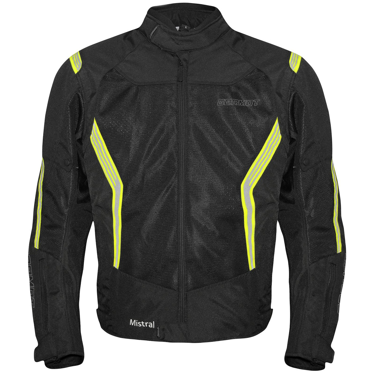 Germot Textiljacke Mistral Herren, schwarz/gelb