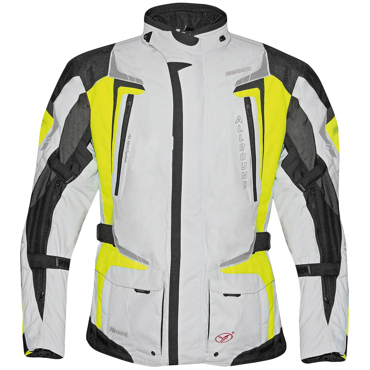 Germot Textiljacke Allround Herren, hellgrau/gelb