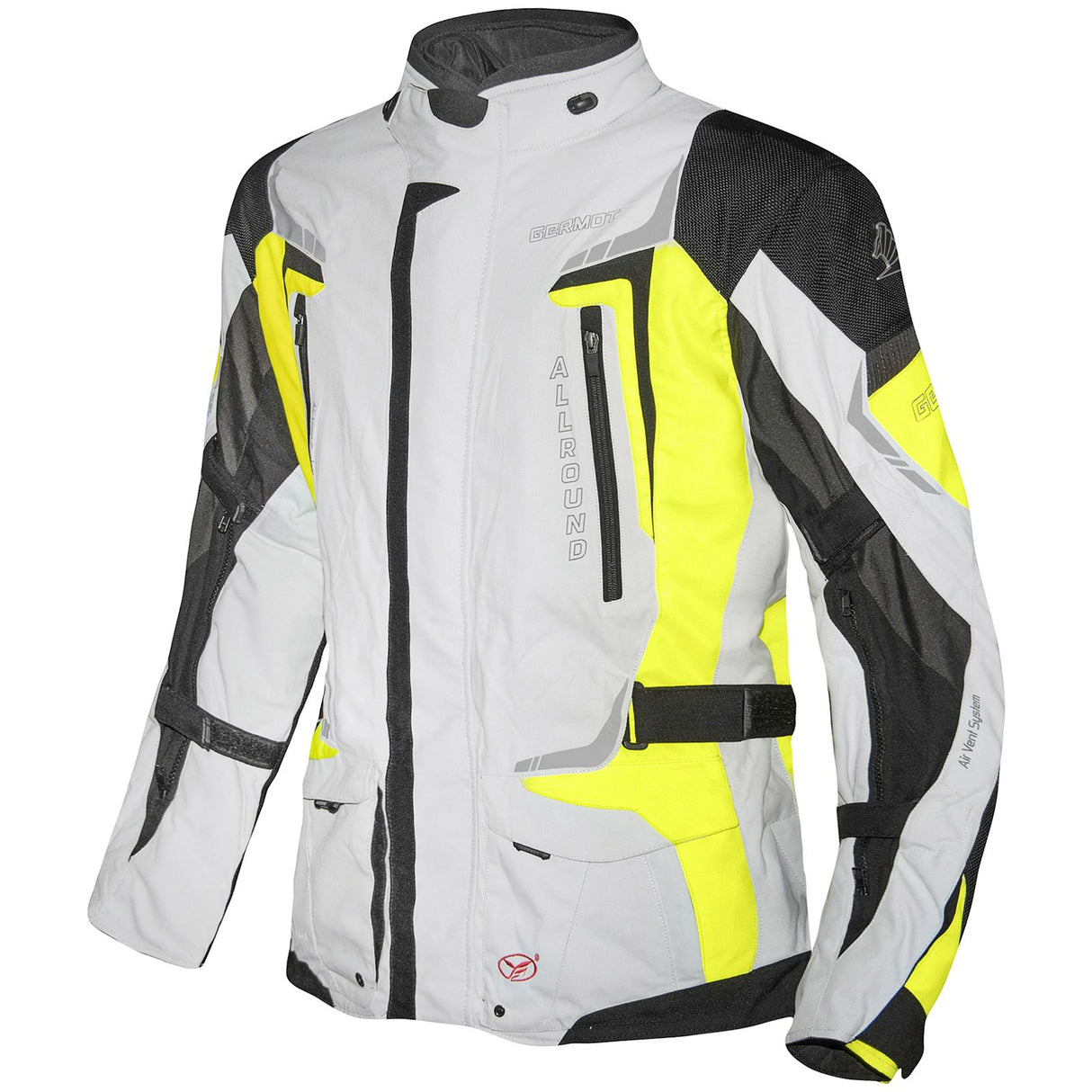 Germot Textiljacke Allround Herren, hellgrau/gelb