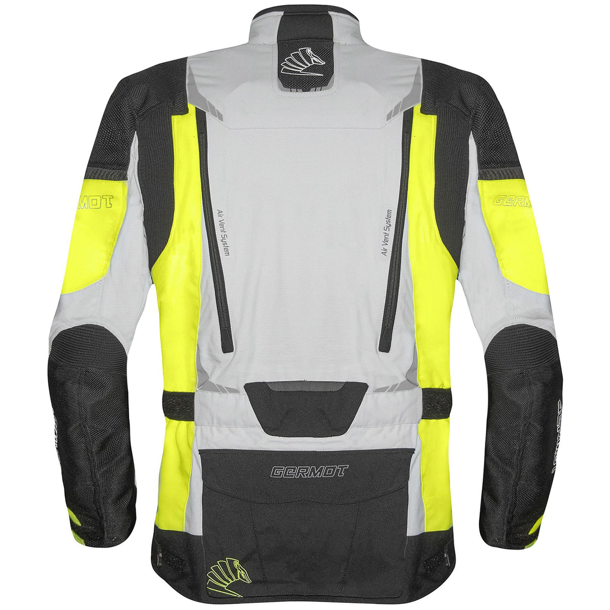 Germot Textiljacke Allround lang Herren, hellgrau/gelb